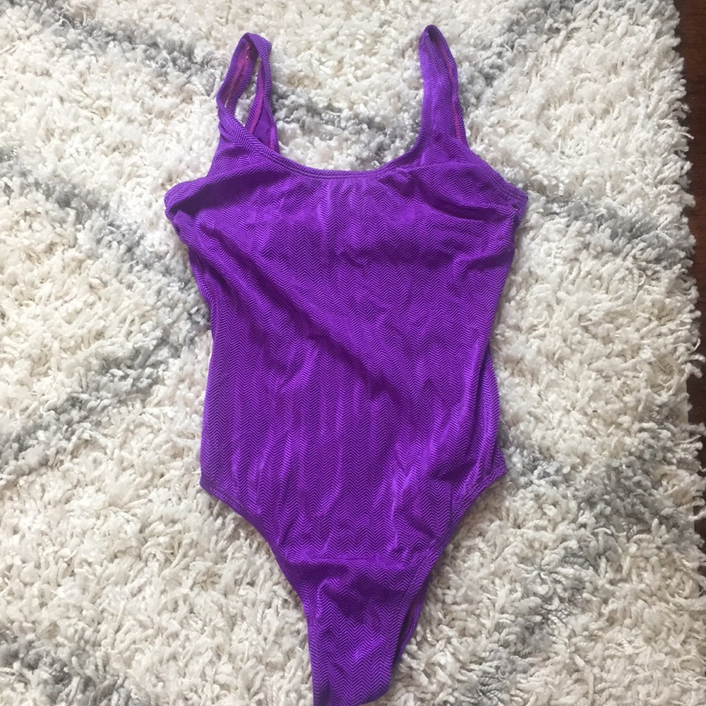 Retro one piece bathing suit/body suit